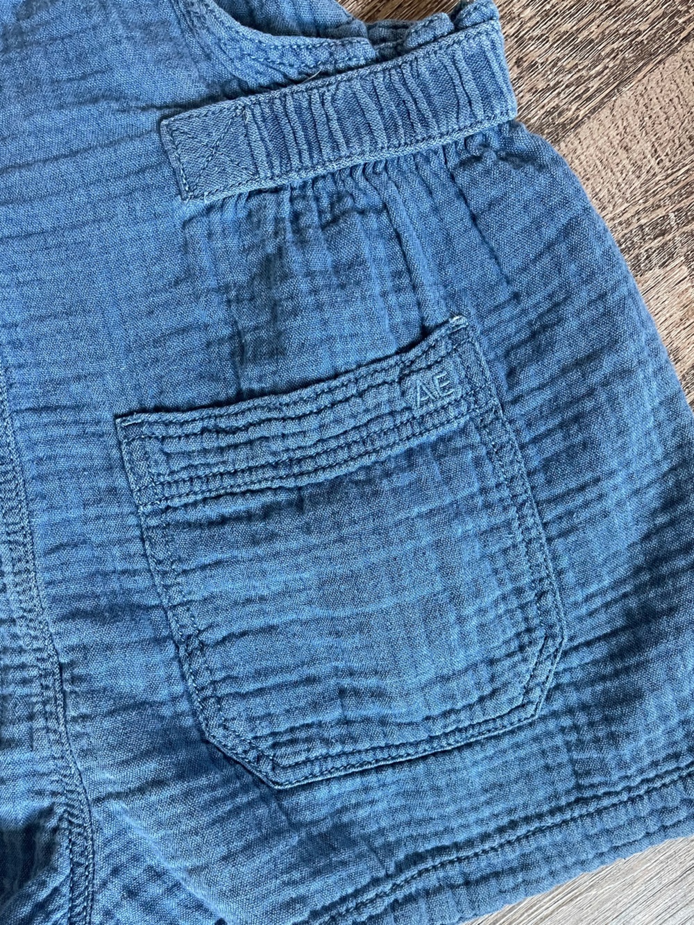 American Eagle gauze cotton romper overalls - Picture 5 of 7
